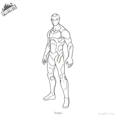 Free printable Omega 01 Coloring Page - Free PDF Printable Fortnite Coloring Sheets coloring page